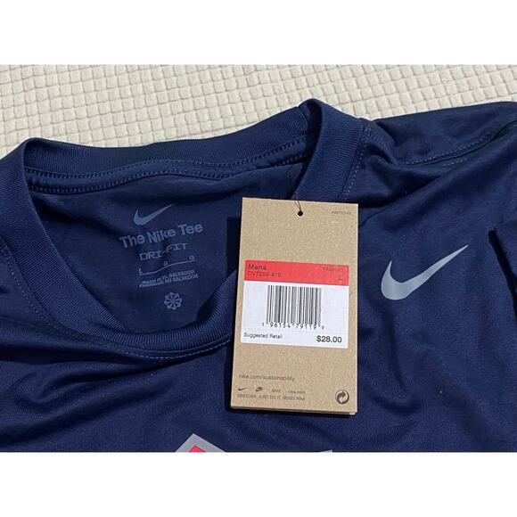 Nike Large Blue Shirt USA Baseball Breakthrough Series Short Sleeve Dri-Fit NWT - Picture 3 of 9